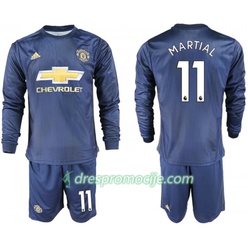 Manchester United Dres MARTIAL 11 Dječji Treći 2018/19 Dugim Rukavima Manchester United Dres MARTIAL 11 Dječji Treći 2018/19 Dugim Rukavima